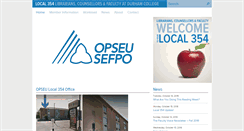 Desktop Screenshot of opseu354.ca