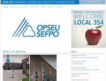 Tablet Screenshot of opseu354.ca